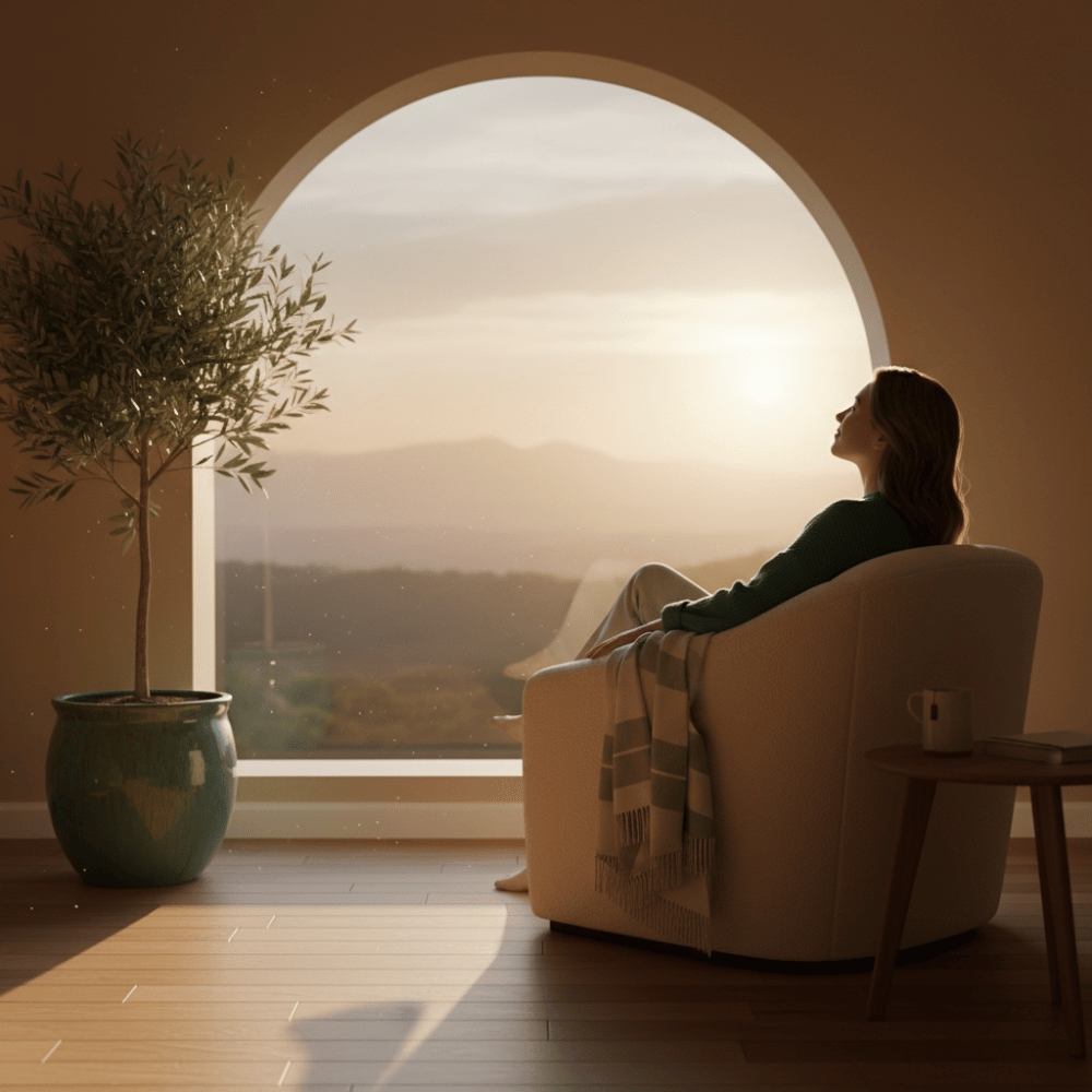 Person experiencing hope and relief from treatment-resistant depression through ketamine therapy